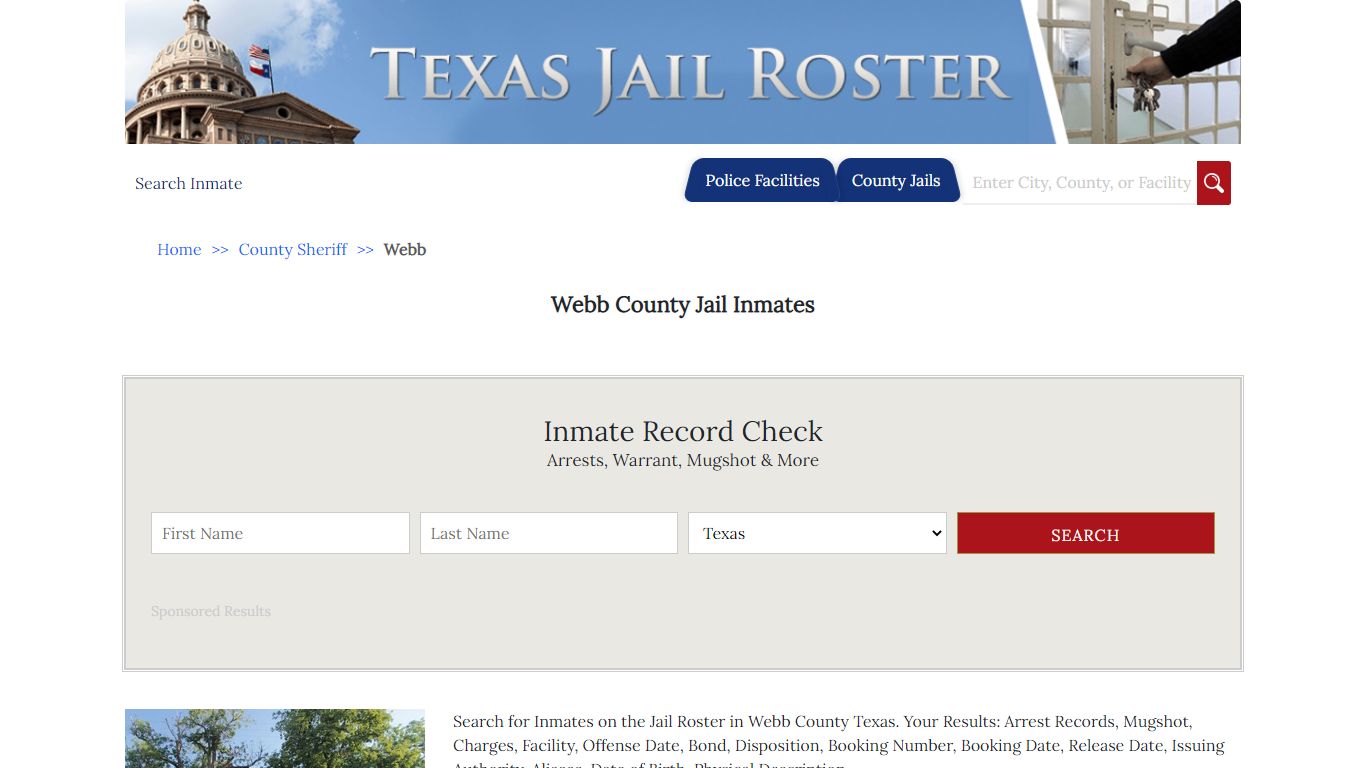 Webb County Jail Inmates - Jail Roster Search